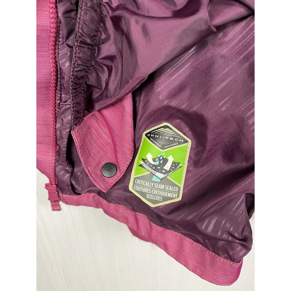 Columbia Interchange Omni-Tech‎ Hooded Jacket Magenta Womens L - Picture 10 of 12